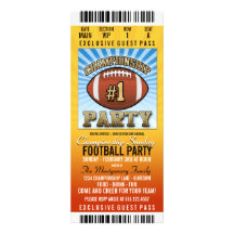 Championship Sunday Football Party Custom Invites
