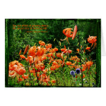 Champs de Lis-Anniversaire Carte De Vœux
