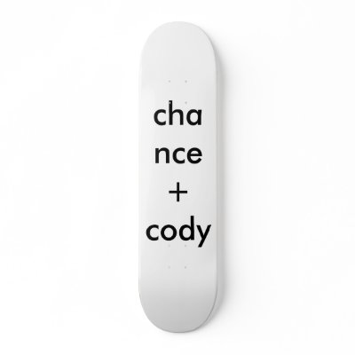 chance + cody skate board decks by sunshinedaydreamer
