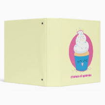 Chance of Sprinkles 3 Ring Binders