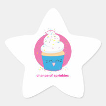 Chance of Sprinkles Star Stickers