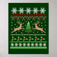 Chandail laid drôle de Noël Posters