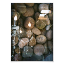 Chandelier and stones photographic print