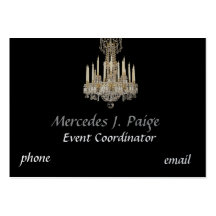 CHANDELIER BLACK DIAMOND FAUX Business Card