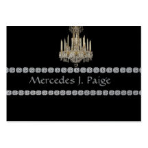 CHANDELIER BLACK DIAMOND FAUX Business Card