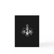 Chandelier Elegance ~ Greeting Note Card
