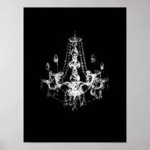 Chandelier Elegance ~ Print Poster