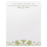 Chandelier Letterhead - Moss