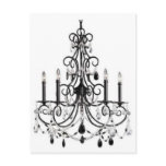 CHANDELIER LINE POSTCARD