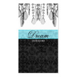 Chandelier Real Estate Business Card Blue V2