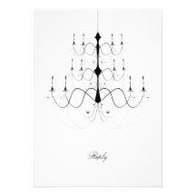Chandelier - Reply Card Personalized Announcements