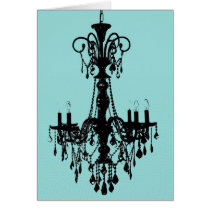Chandelier & Tiffany Blue Cards