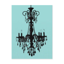 Chandelier & Tiffany Blue Post Cards