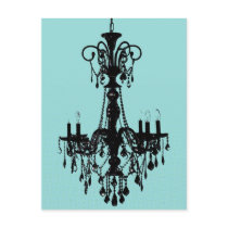 Chandelier & Tiffany Blue Postcards