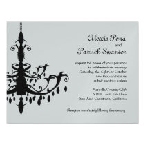 Chandelier Wedding invitation invitations