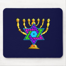 Chandeliers juifs tapis de souris