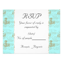 Chandeliers RSVP Card Template Personalized Invitation