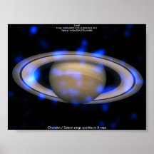 Chandra view of Saturn Poster