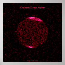 Chandra X-rays Jupiter Poster