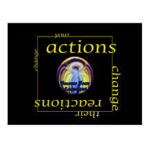 Change Actions and Reactions Post Card