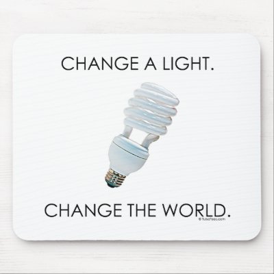 Change Bulb Mouse Mats by TulsaTees