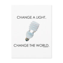 Change Bulb Post Card