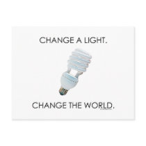 Change Bulb Post Card