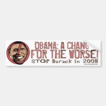 Change For The Worse! Bumper Sticker