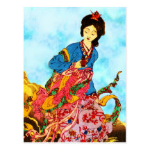 Chang'e, Goddess of the Moon Post Card