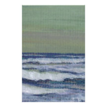 Change in the Weather Ocean Waves Storm Seascape Customized Stationery