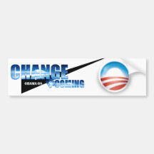 Change Is Coming Bumper Stickers