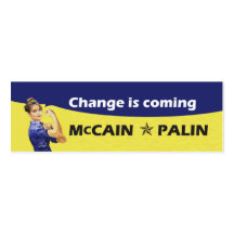"Change is coming" McCain / Palin Republican Party Business Card Template