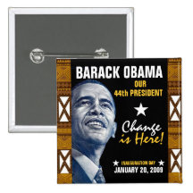 Change is Here! (Kente) Pinback Button