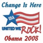 Change Is Here, Obama 2008 embroidered shirts