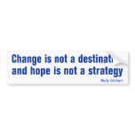 Change is not... anti Obama bumpersticker