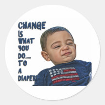 Change is what you do... to a diaper! sticker