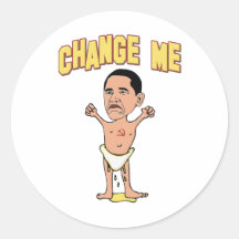 Change Me Obama Baby Stickers