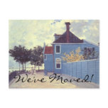 Change of Address; Blue House at Zaandam by Monet Postcards