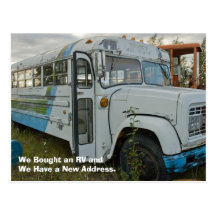 Change of Address Card: Bought an RV Post Card