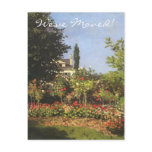 Change of Address; Flowering Garden by Monet Post Card