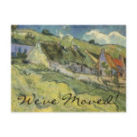 Change of Address; Thatched Cottages by van Gogh Post Cards