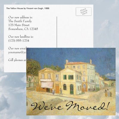 Change of Address; The Yellow House by van Gogh by MasterpieceCafe