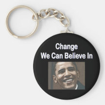 "Change We Can Believe In" Black Keychain