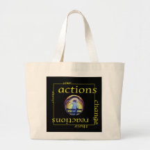 Changez les actions et les réactions sacs fourre-tout