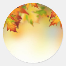 Changing Leaves Round Stickers