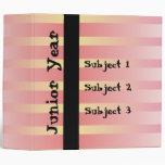 Changing Stripes Vinyl Binder