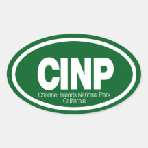 Channel Islands National Park Oval Sticker