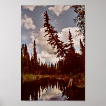 Channel to Oxbow Lake Poster
