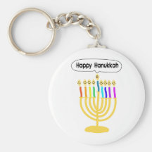Channukah heureux Menora/Chanukia Porte-clé