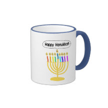 Channukah heureux Menora/Chanukia Tasse À Café